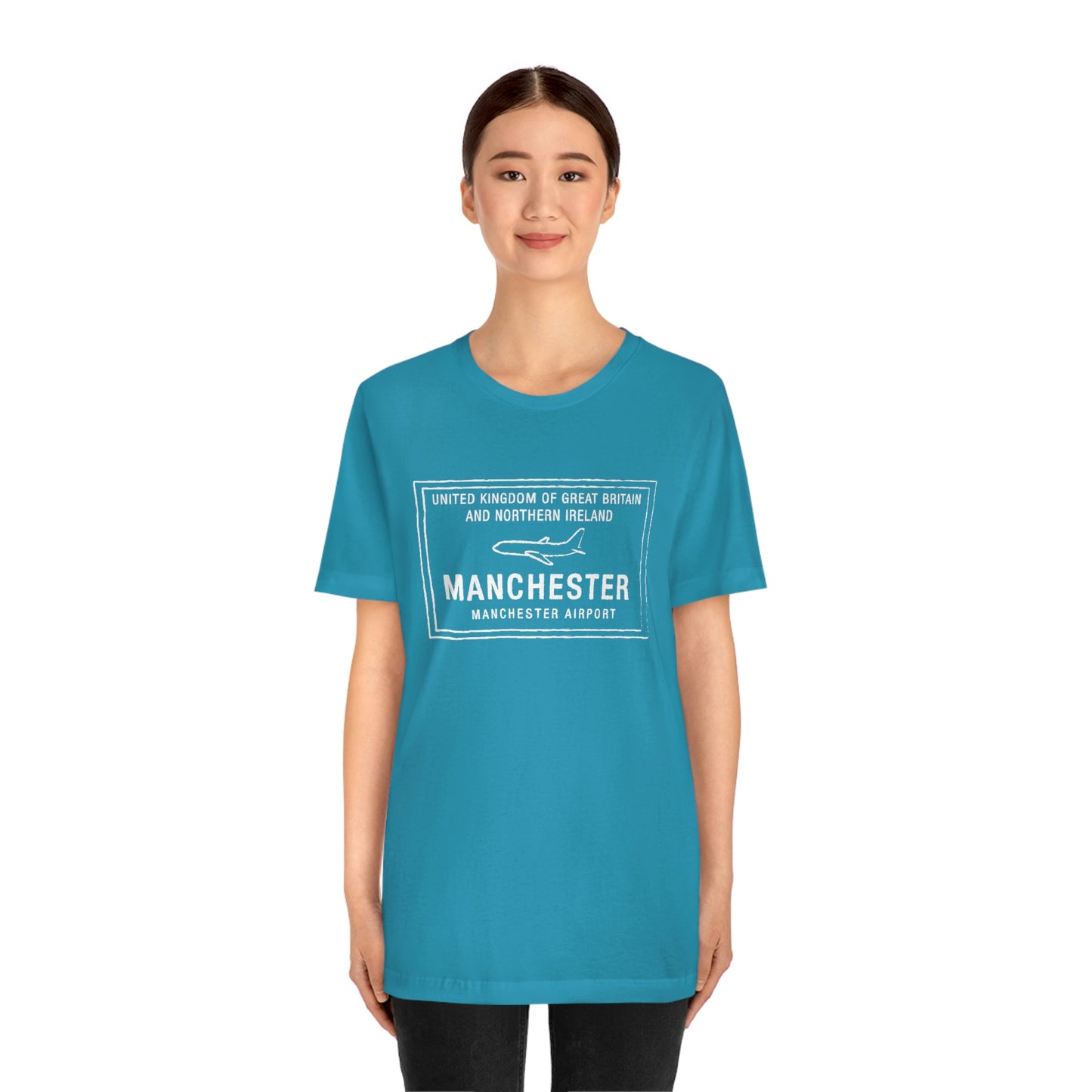 Manchester UK Passport Stamp Vacation Travel Unisex T-shirt