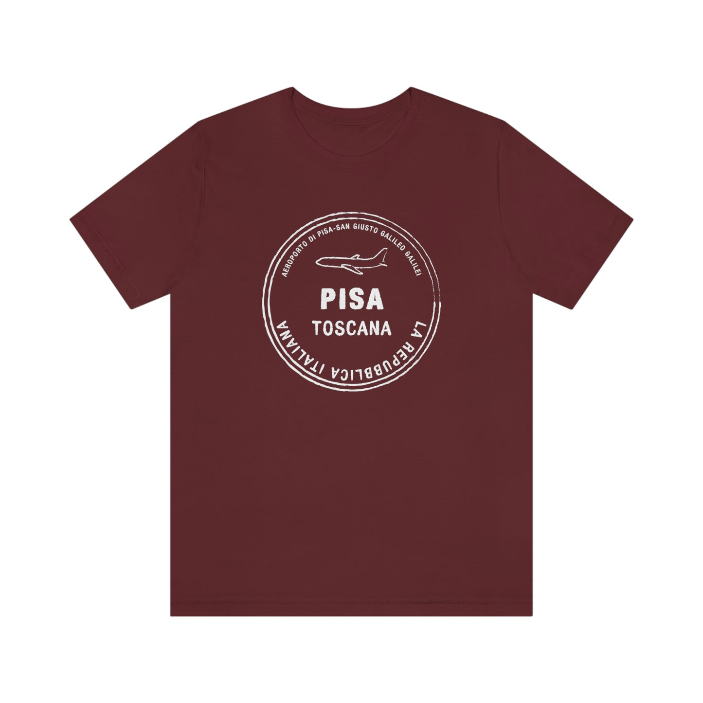 Pisa Italy Passport Stamp Vacation Travel Souvenir Unisex T-shirt