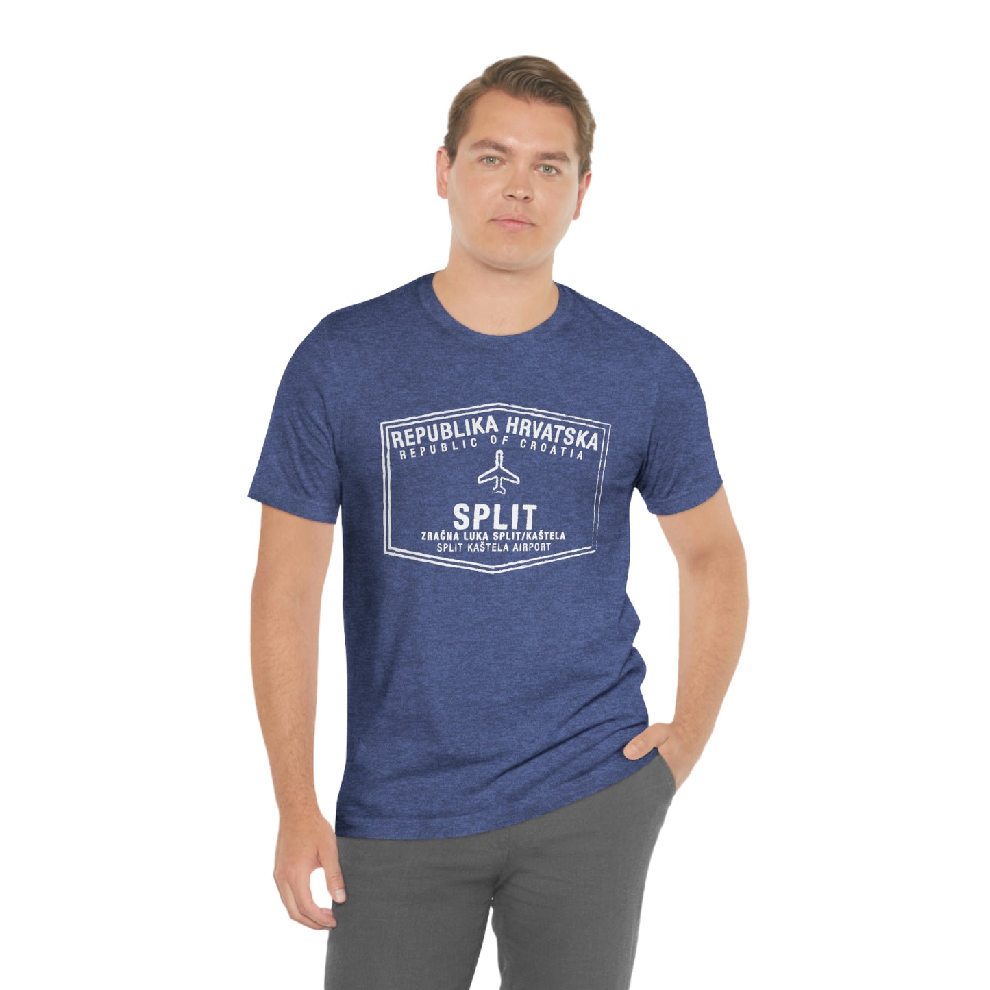 Split Croatia Passport Stamp Vacation Travel Unisex T-shirt