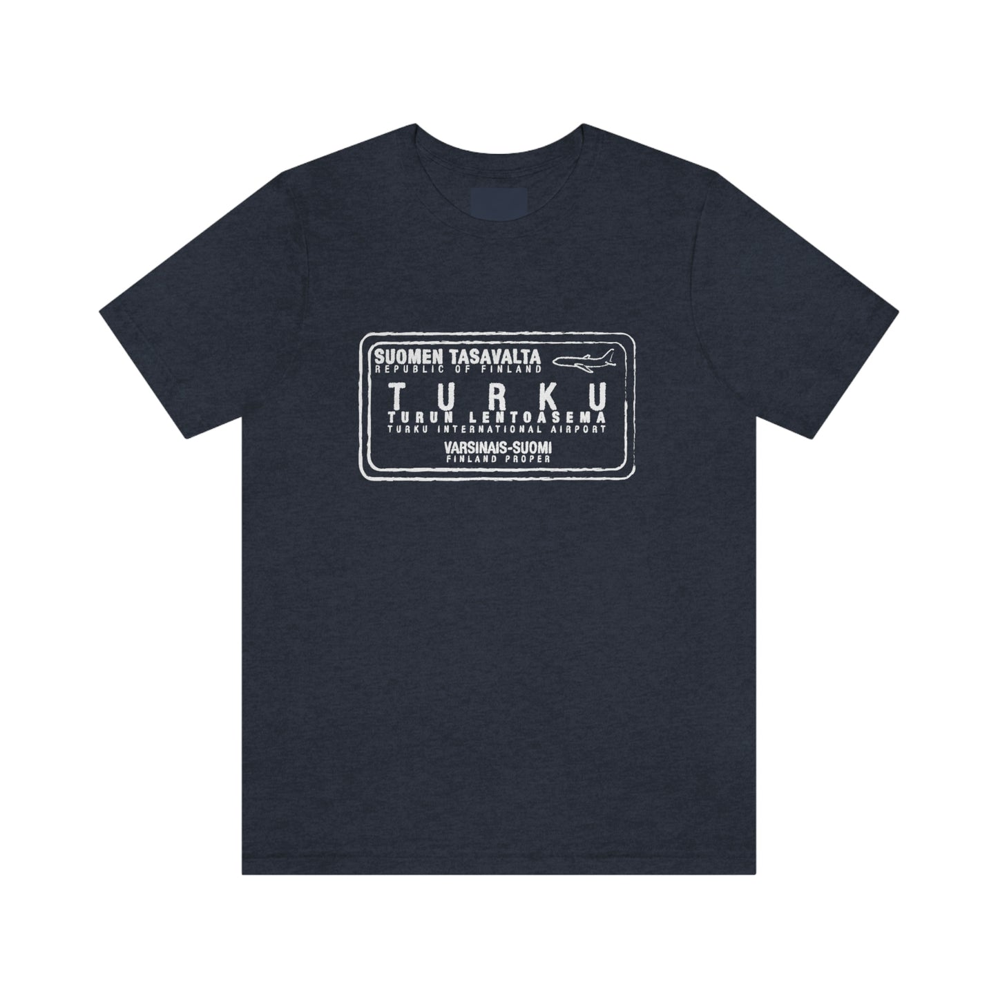 Turku Finland Passport Stamp Vacation Travel Unisex T-shirt