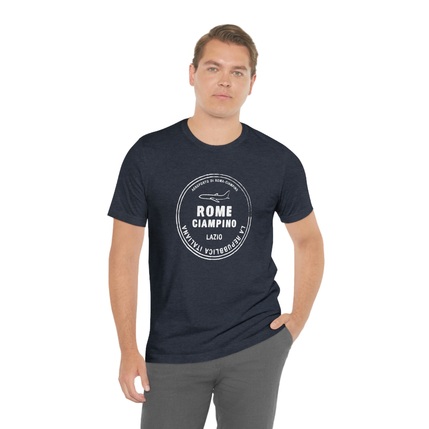 Rome Italy Passport Stamp Vacation Travel Unisex T-shirt