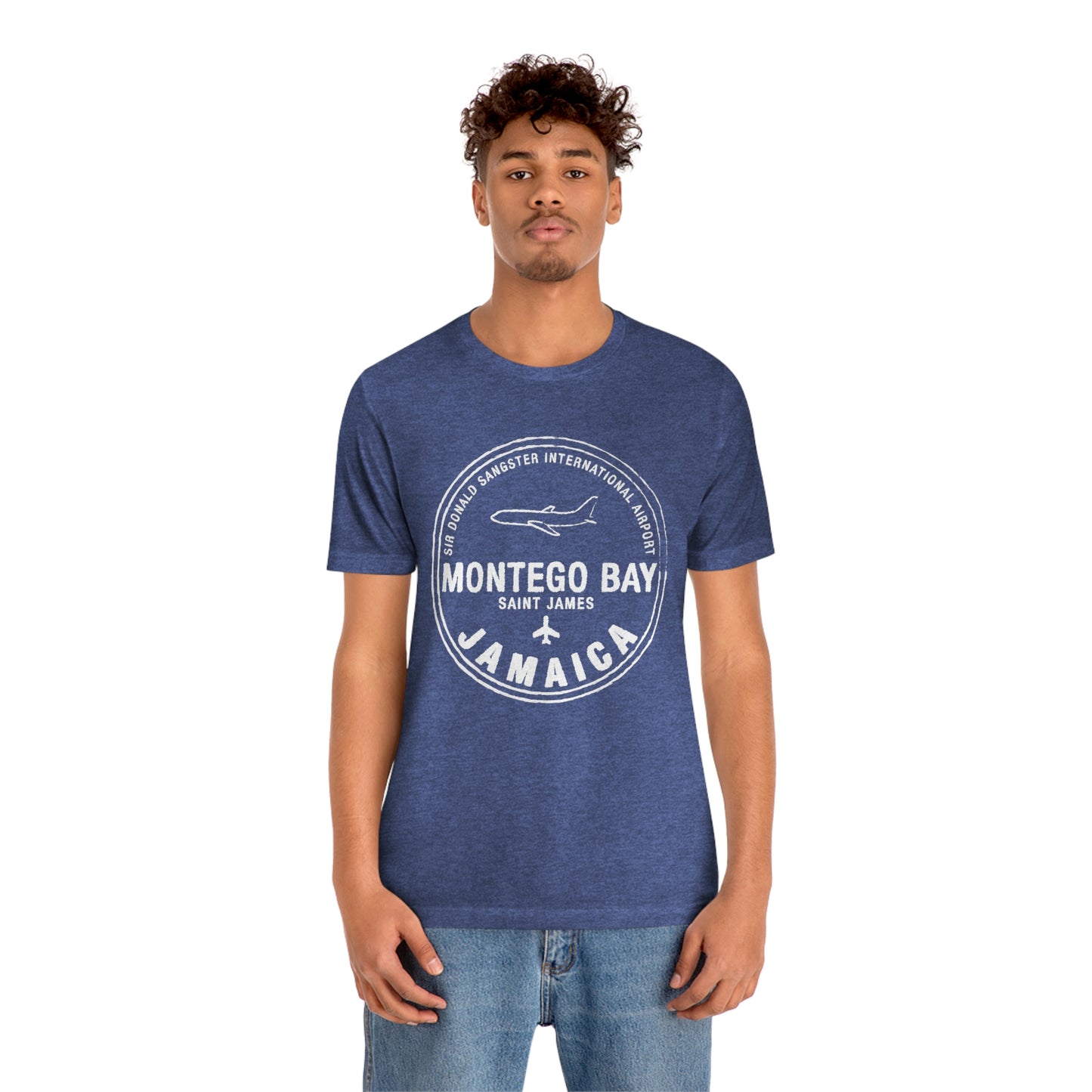 Montego Bay Jamaica Passport Stamp Vacation Travel Unisex T-shirt