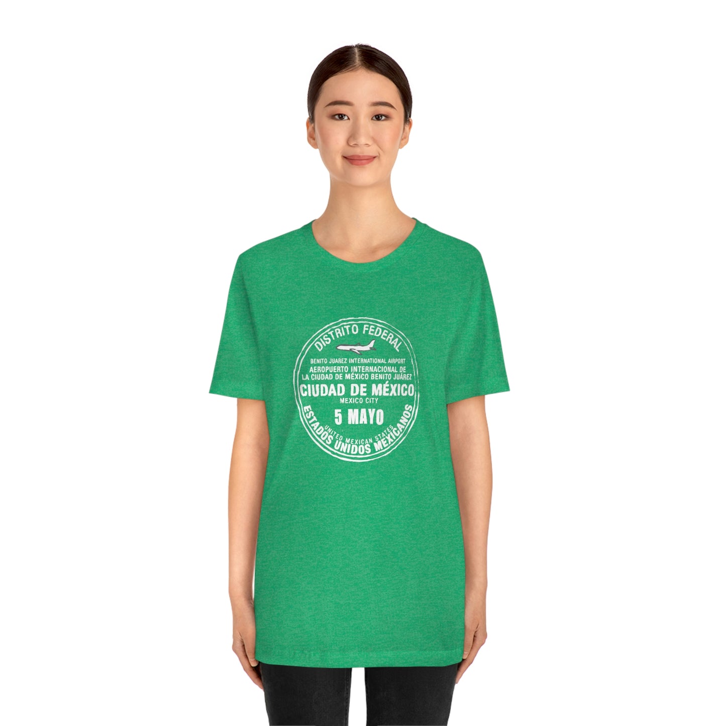 Mexico City May 5 Passport Stamp Travel Unisex T-shirt