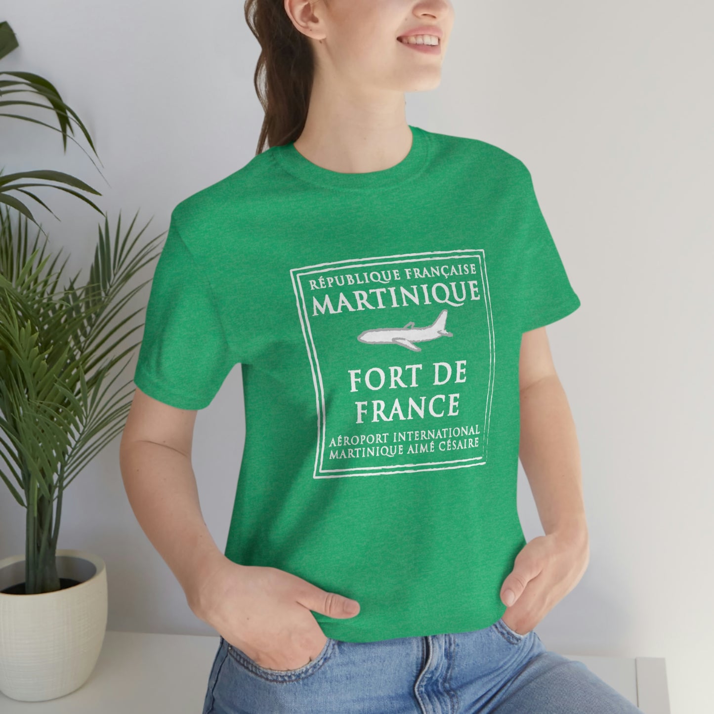 Martinique Passport Stamp Vacation Travel Unisex T-shirt