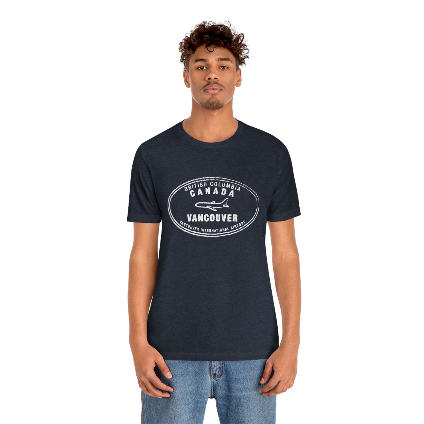 Vancouver BC Canada Passport Stamp Vacation Travel Unisex T-shirt