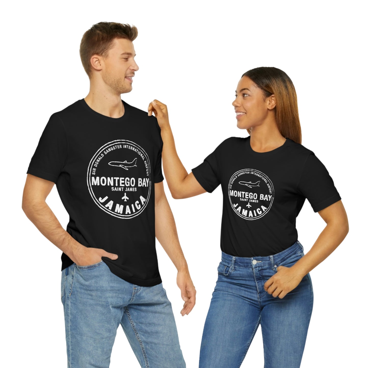 Montego Bay Jamaica Passport Stamp Vacation Travel Unisex T-shirt