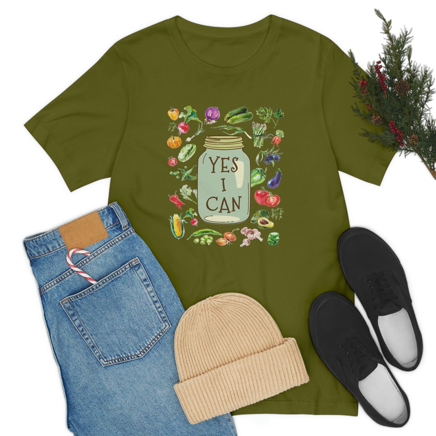 Yes I Can - Canning Design for Garden Farmers T-Shirt Unisex