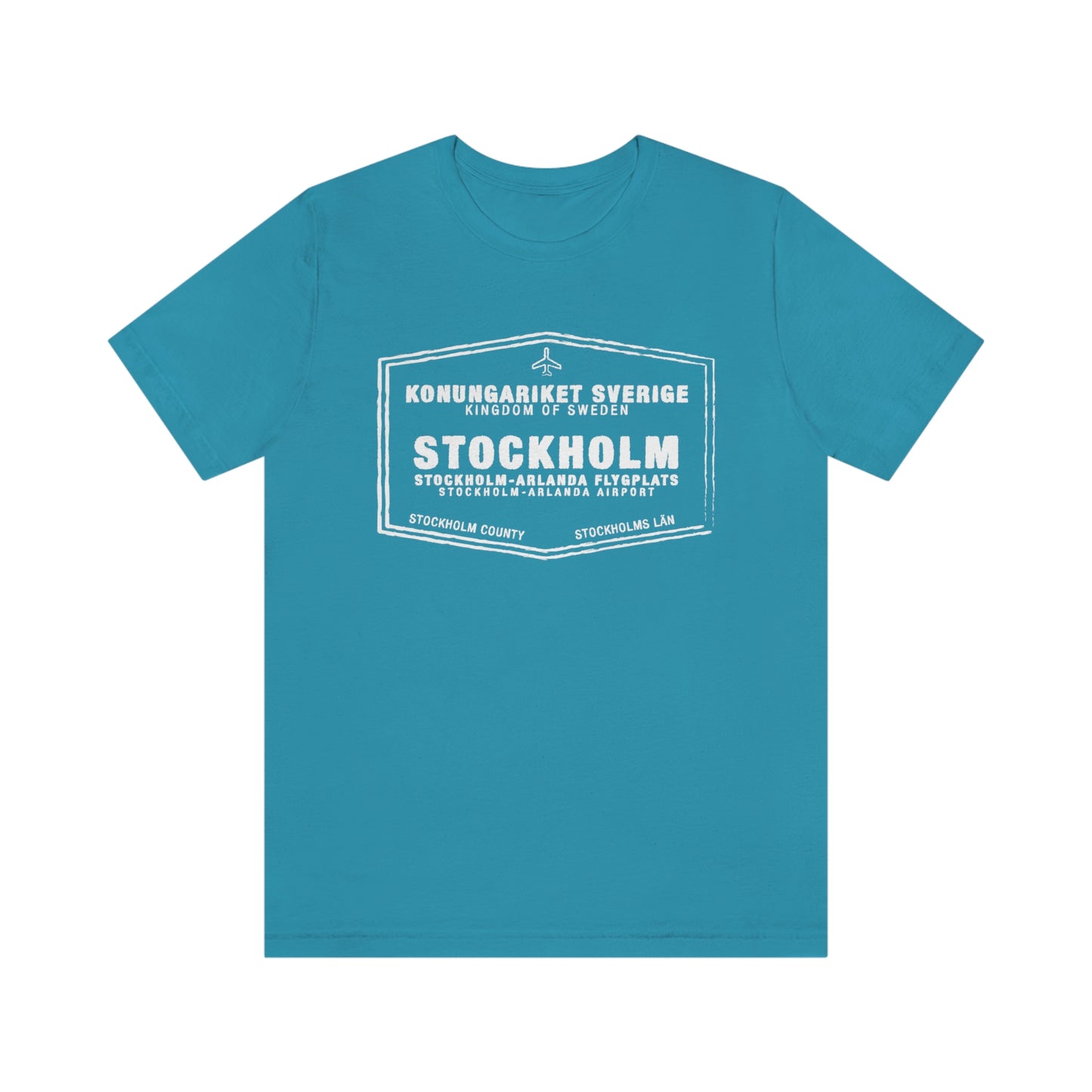 Stockholm Sweden Passport Stamp Vacation Travel Unisex T-shirt