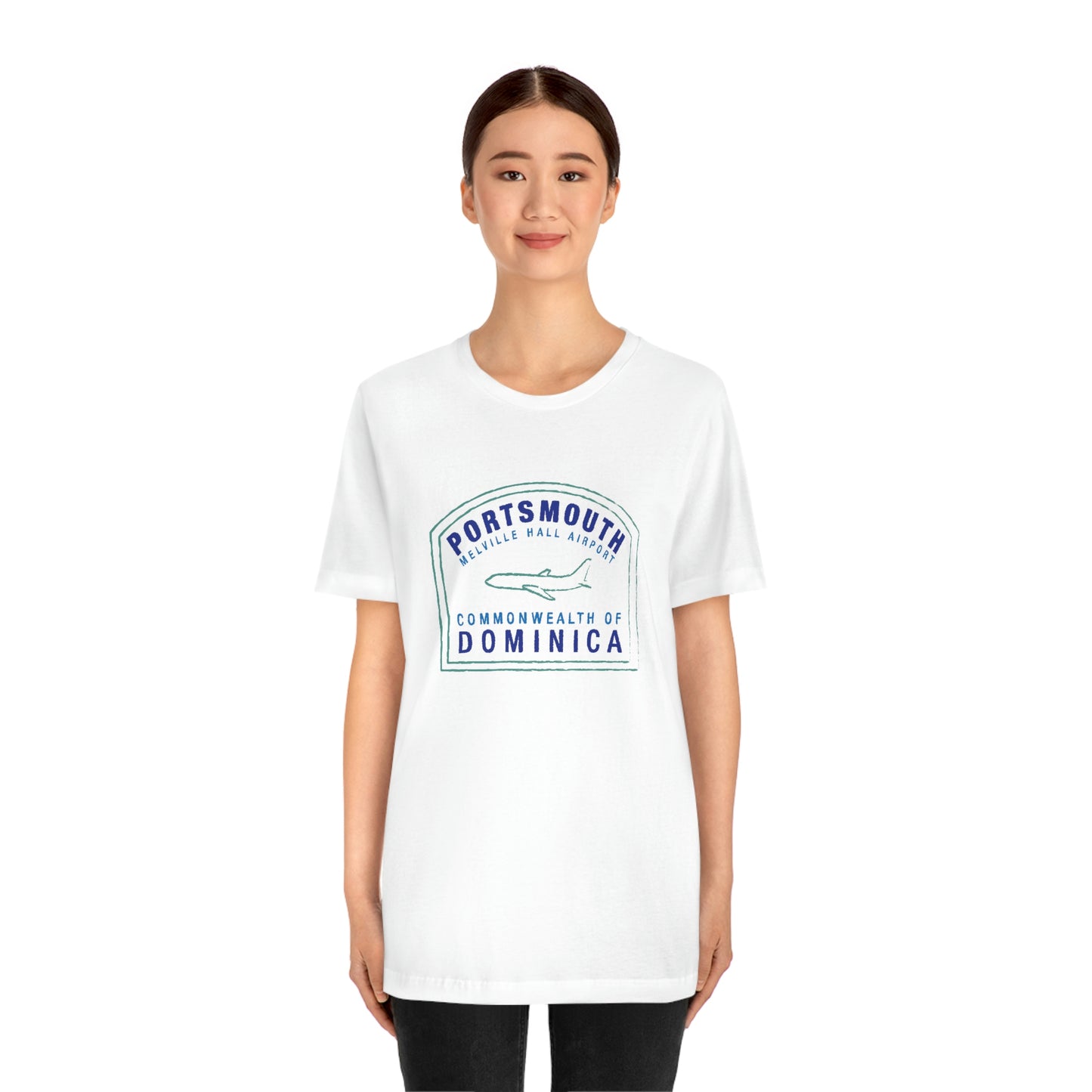 Portsmouth Dominica Passport Stamp Vacation Travel Unisex T-shirt