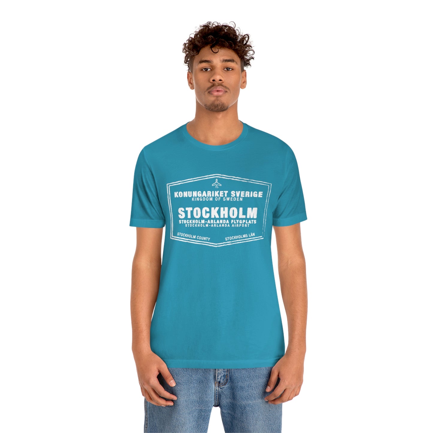 Stockholm Sweden Passport Stamp Vacation Travel Unisex T-shirt