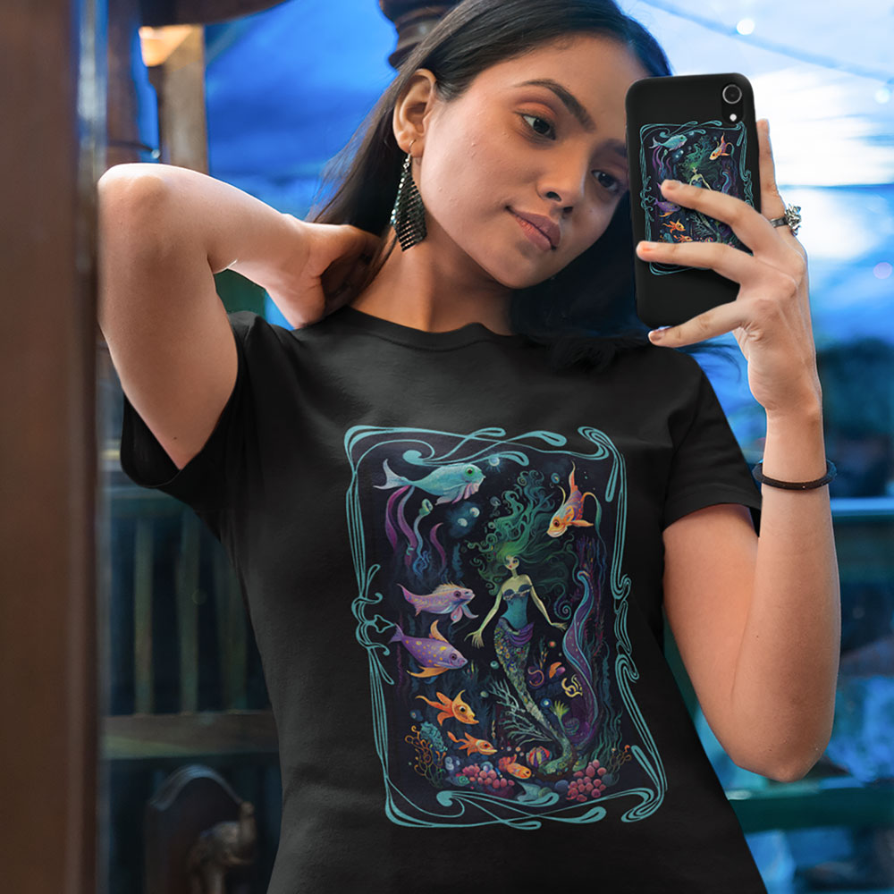 Mermaid Garden Mermaidcore Fairycore Women's Softstyle T-shirt