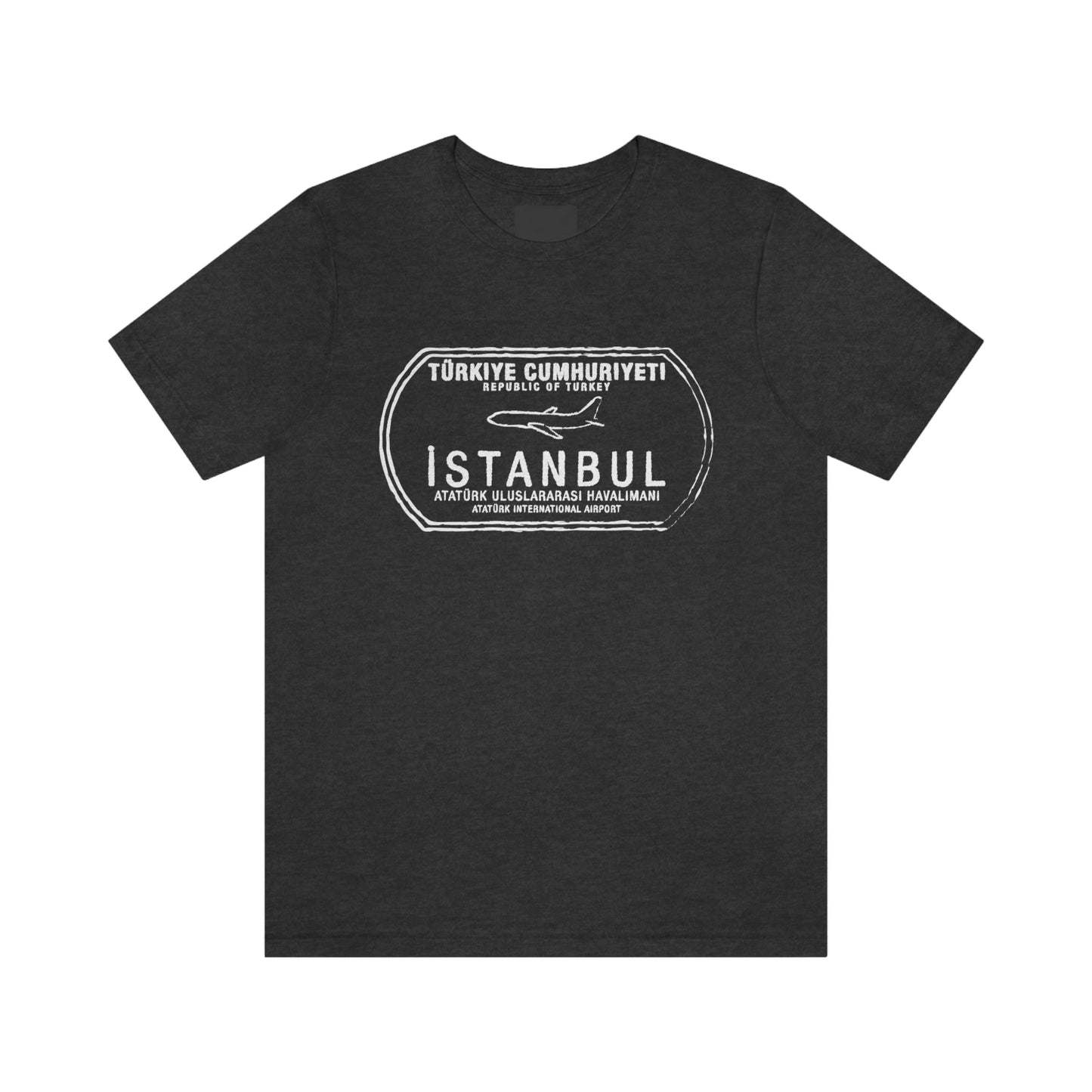 Istanbul Ataturk Turkey Passport Stamp Vacation Travel Unisex T-shirt