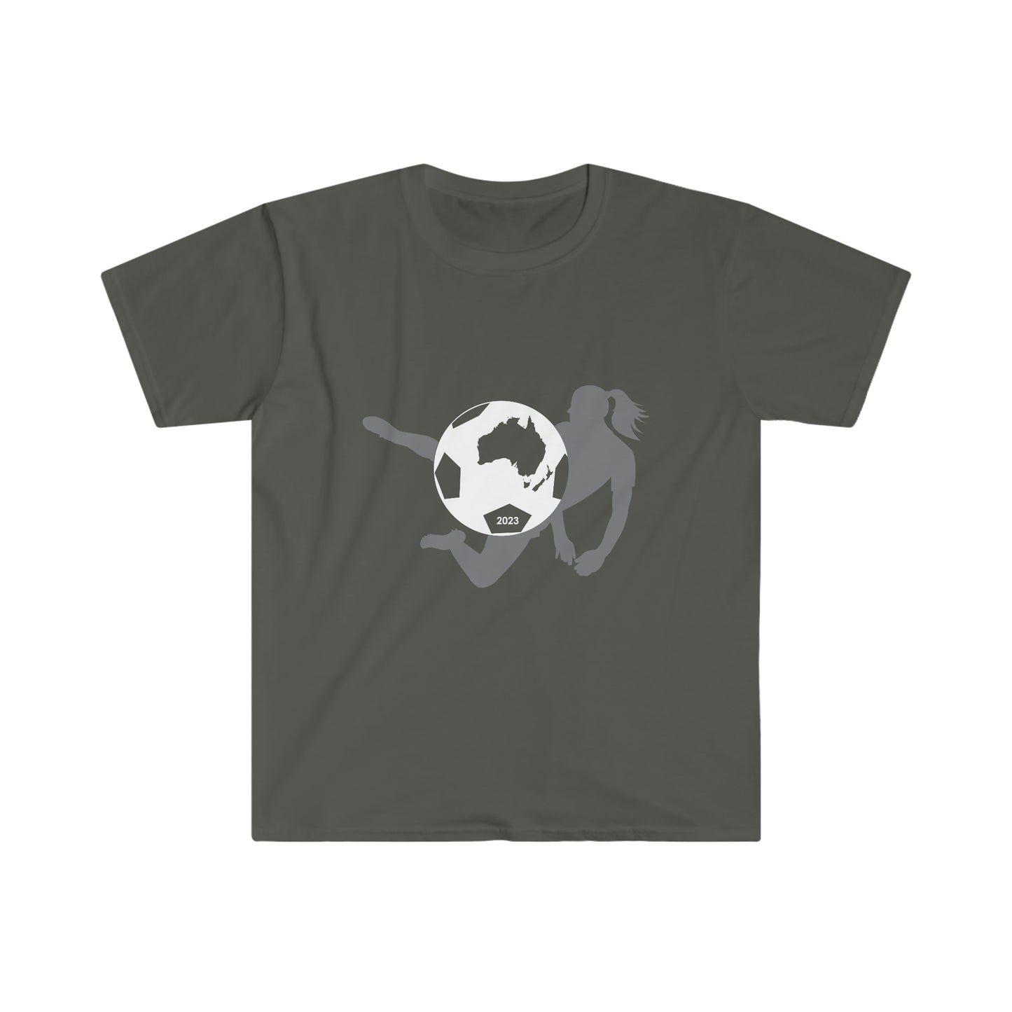 Womens Soccer 2023 Australia Volley-Kick - Unisex Softstyle T-Shirt