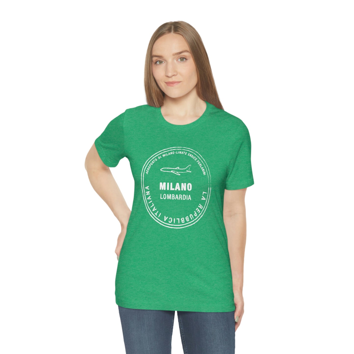 Milan Italy Passport Stamp Vacation Travel  Unisex T-shirt