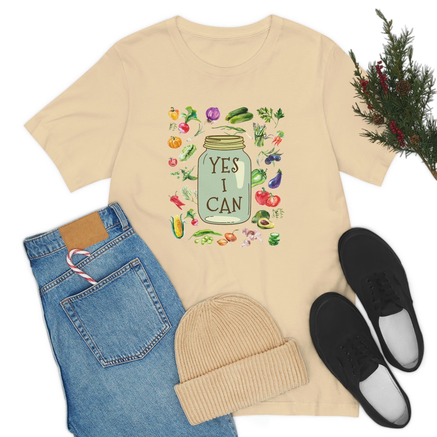 Yes I Can - Canning Design for Garden Farmers T-Shirt Unisex