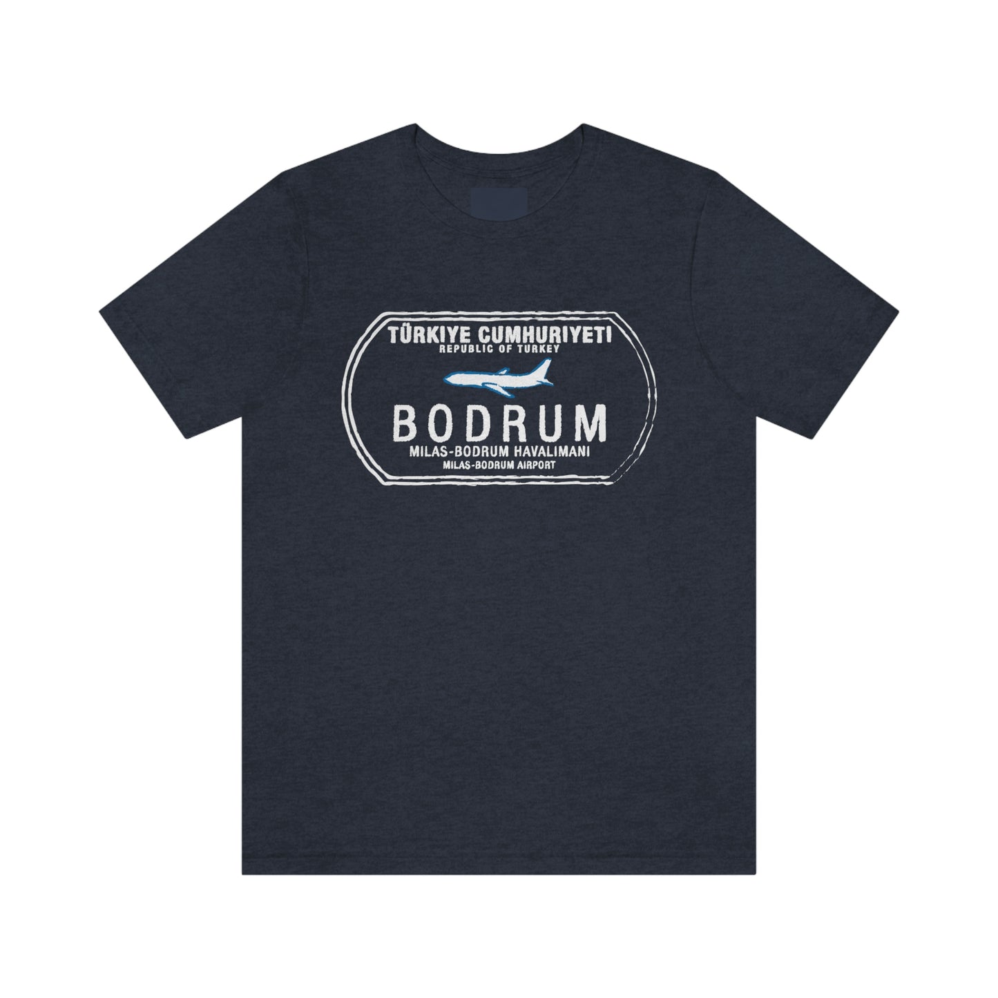 Bodrum Turkey Passport Stamp Vacation Travel Unisex T-shirt