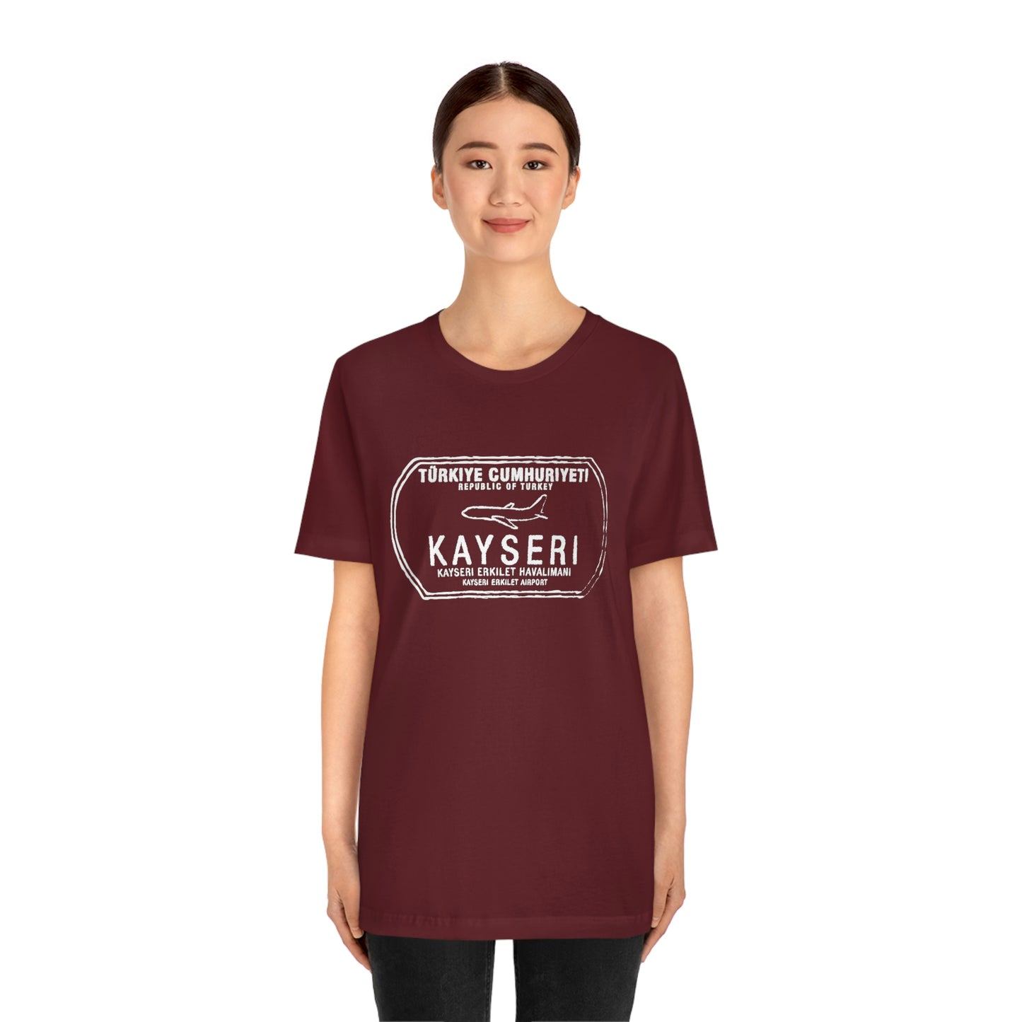 Kaysuri Erkilet Turkey Airport Passport Stamp Vacation Travel Unisex T-shirt