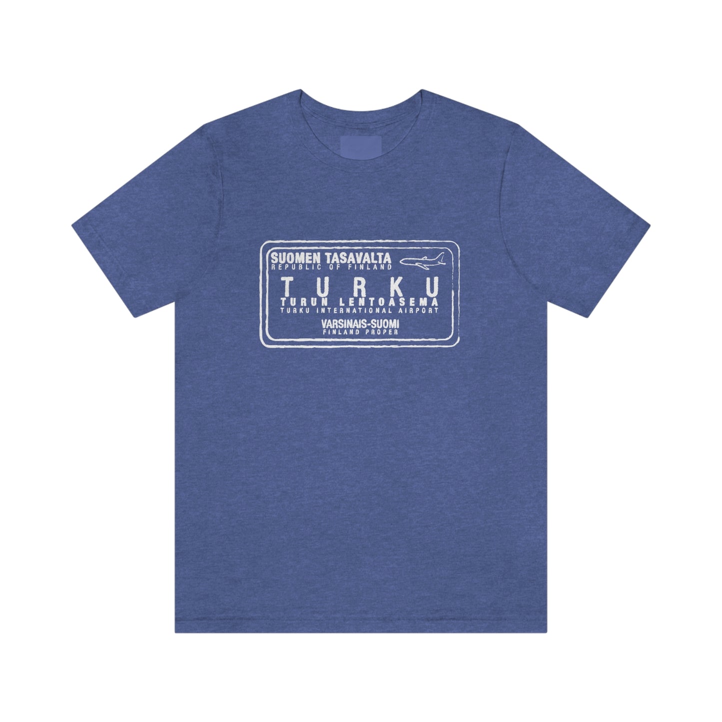 Turku Finland Passport Stamp Vacation Travel Unisex T-shirt