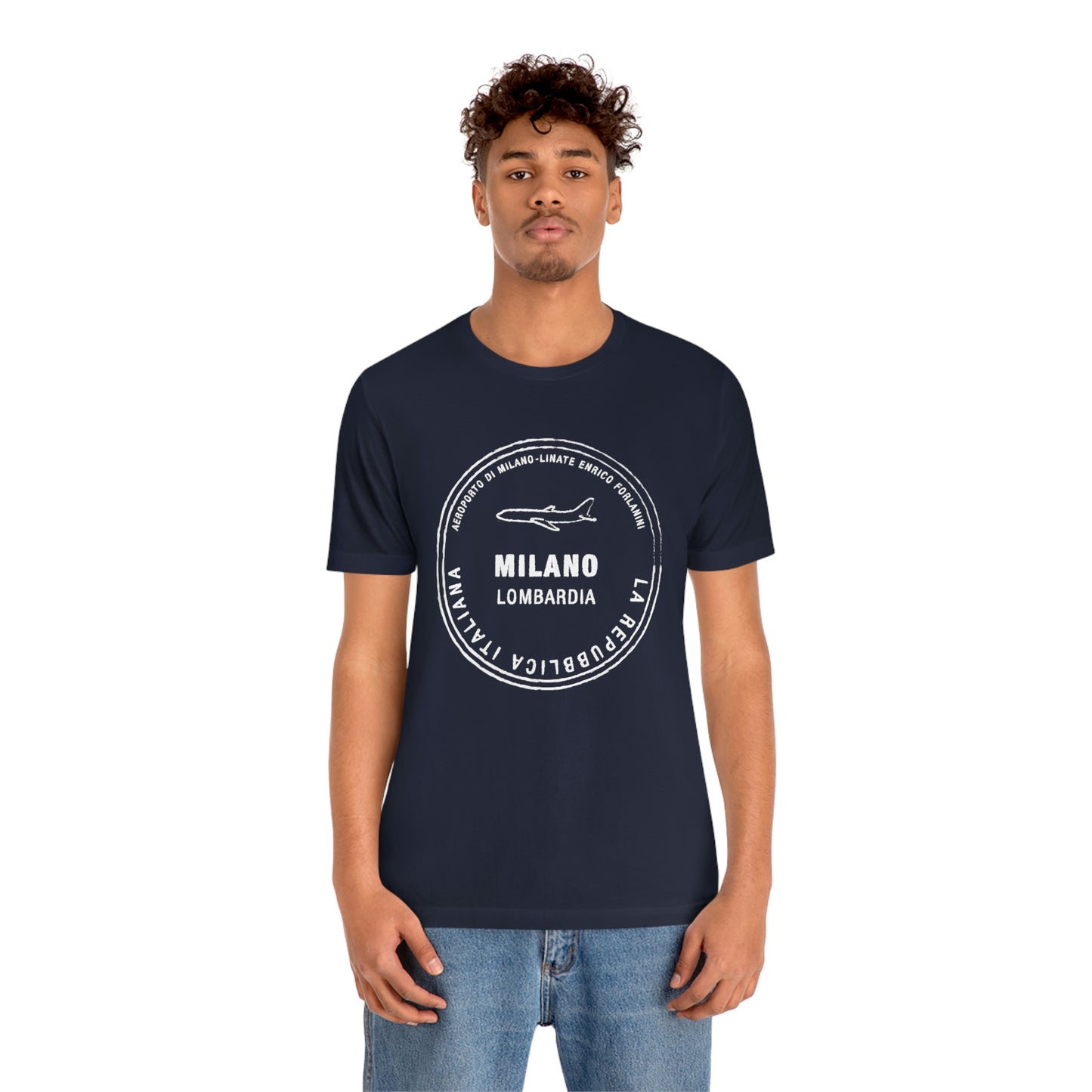 Milan Italy Passport Stamp Vacation Travel  Unisex T-shirt