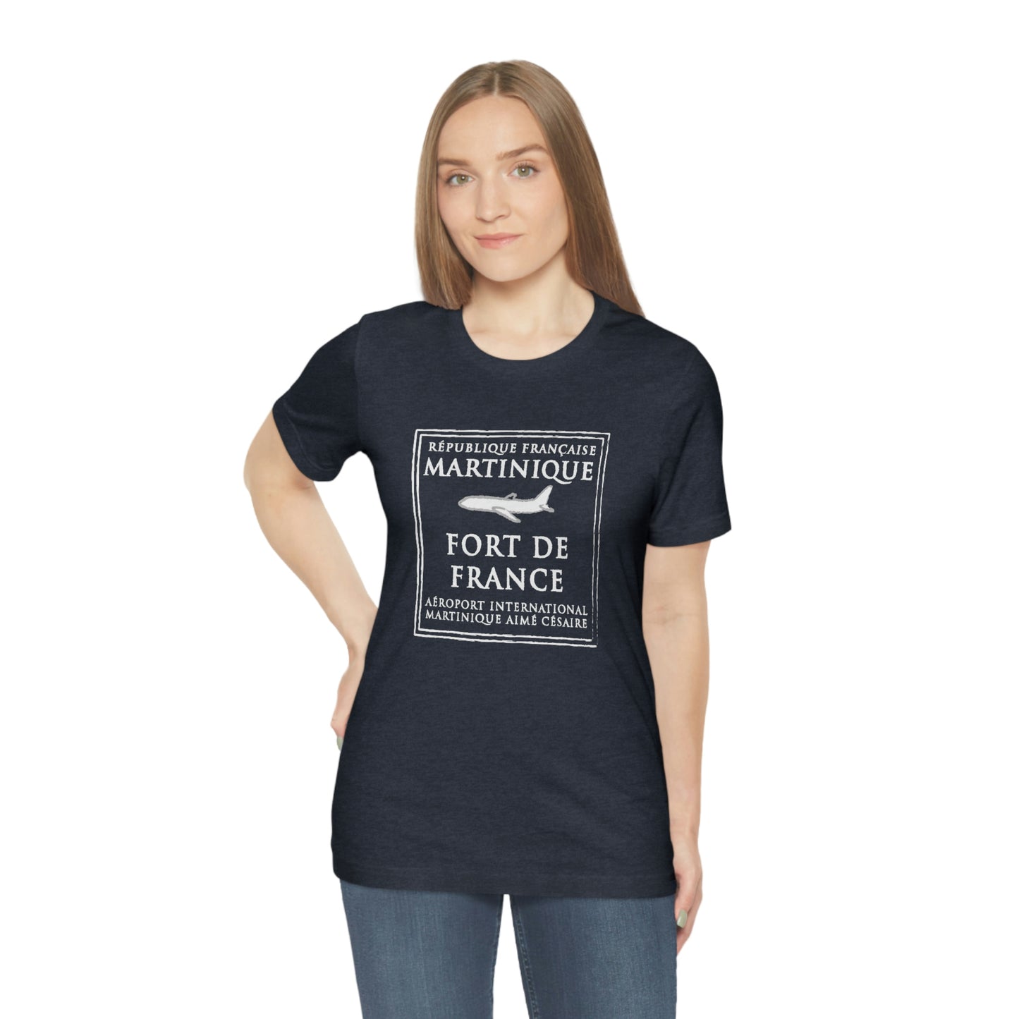 Martinique Passport Stamp Vacation Travel Unisex T-shirt