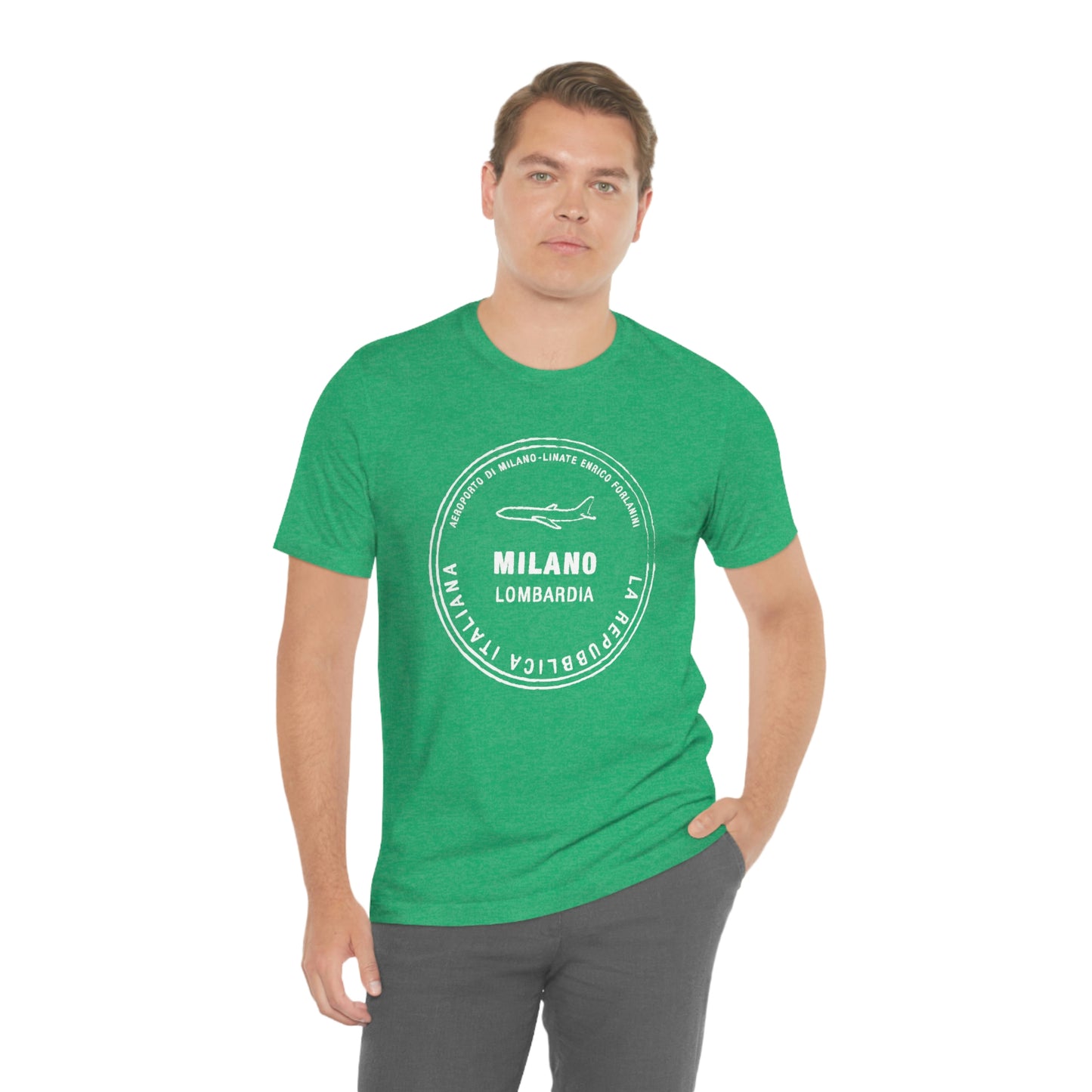 Milan Italy Passport Stamp Vacation Travel  Unisex T-shirt