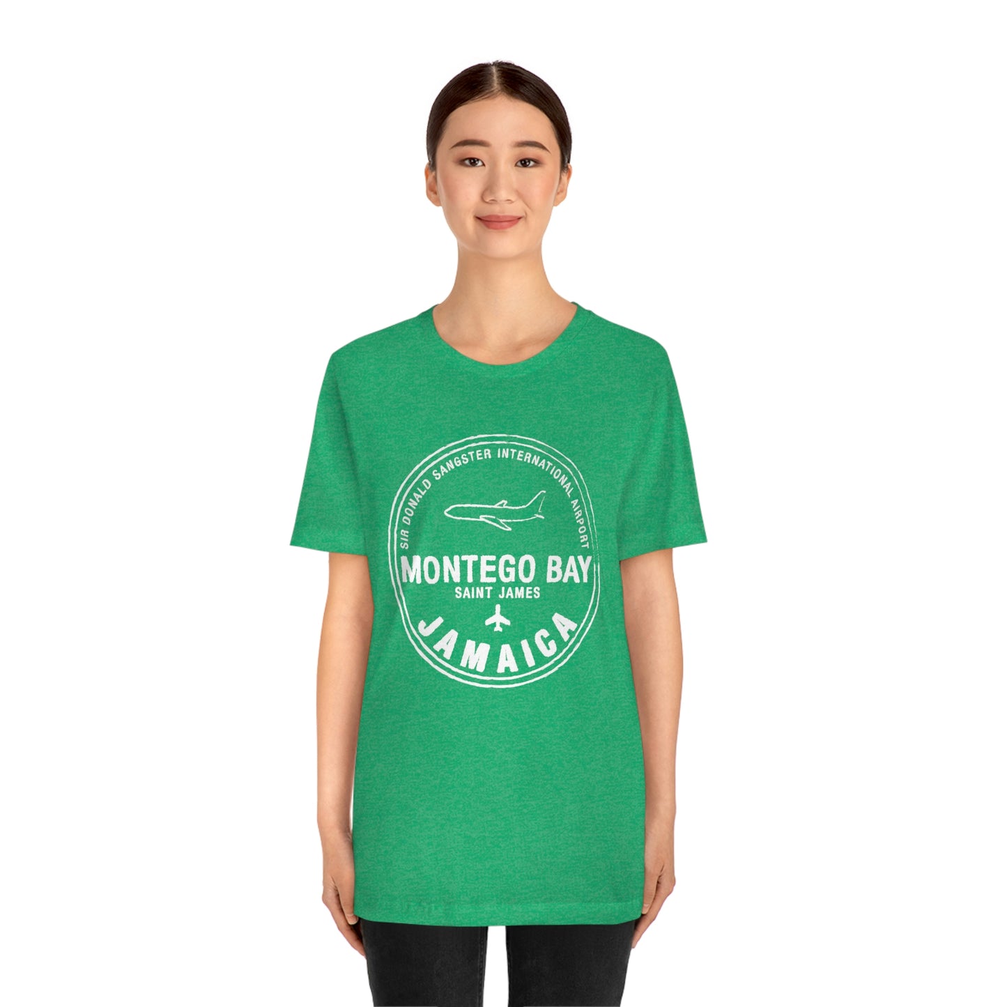 Montego Bay Jamaica Passport Stamp Vacation Travel Unisex T-shirt