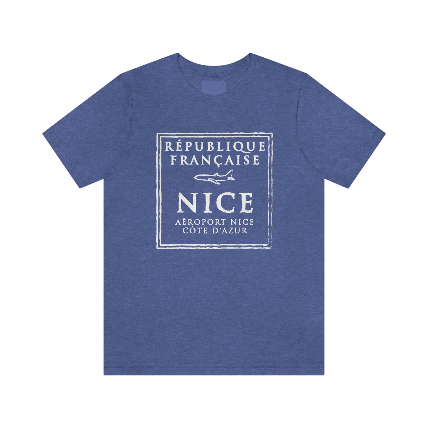 Nice France Passport Stamp Vacation Travel Unisex T-shirt