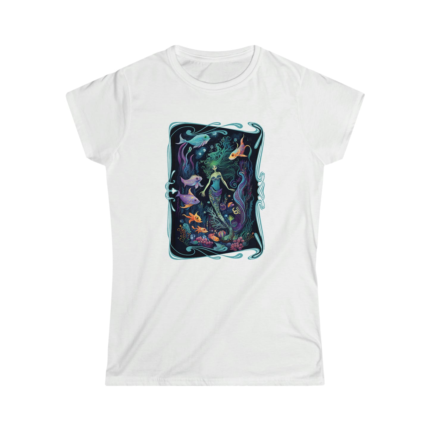 Mermaid Garden Mermaidcore Fairycore Women's Softstyle T-shirt