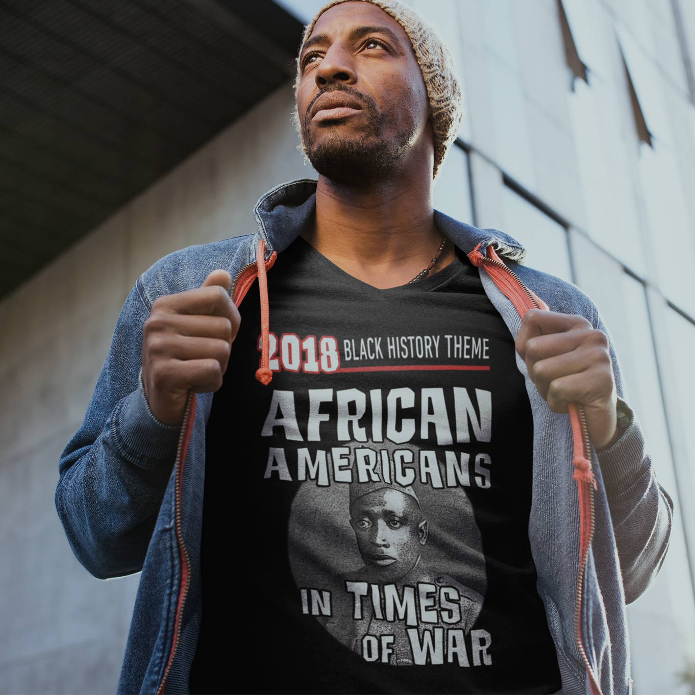 2018 African Americans in Times of War Black History Theme Tshirt