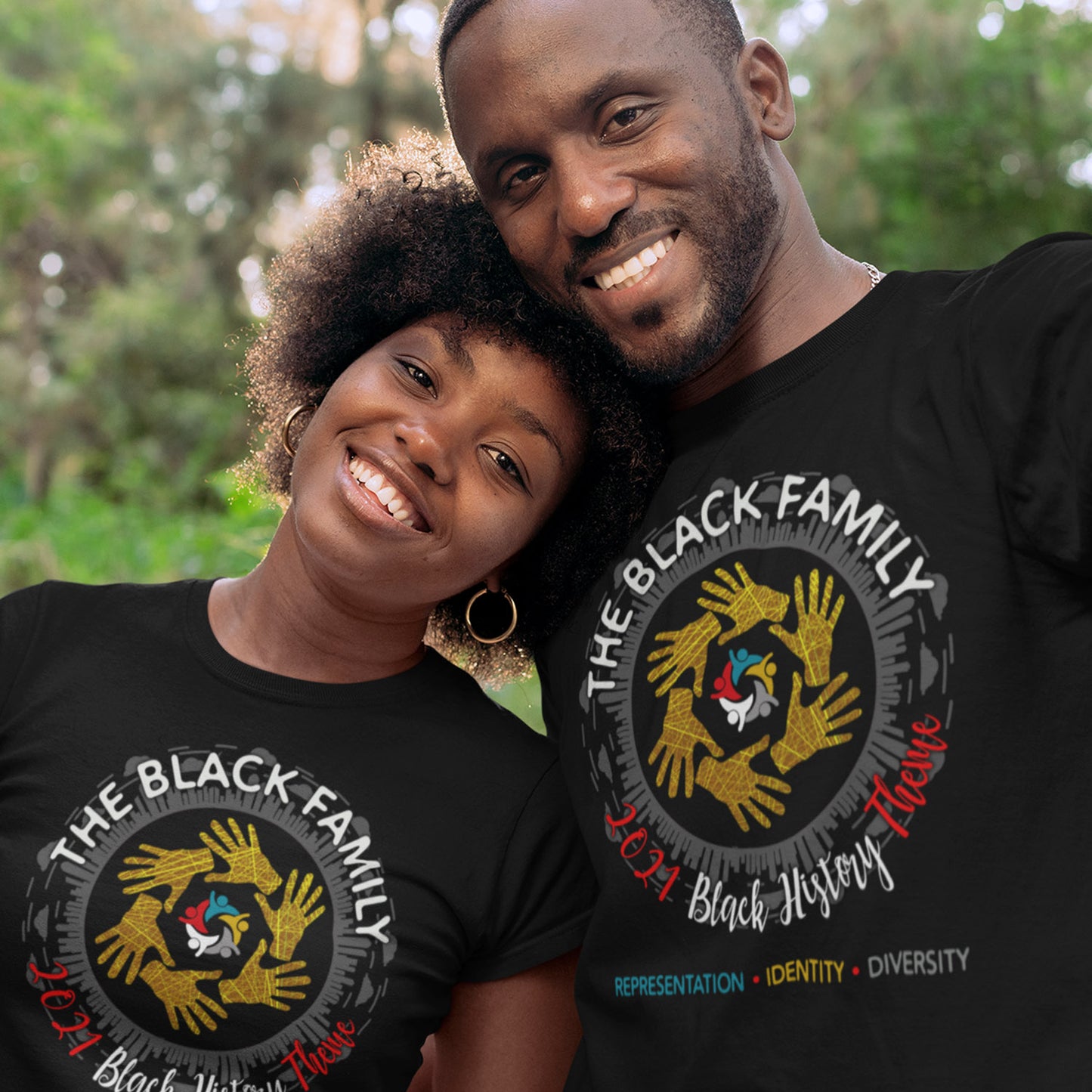 2021 Black History Theme -The Black Family T-shirt