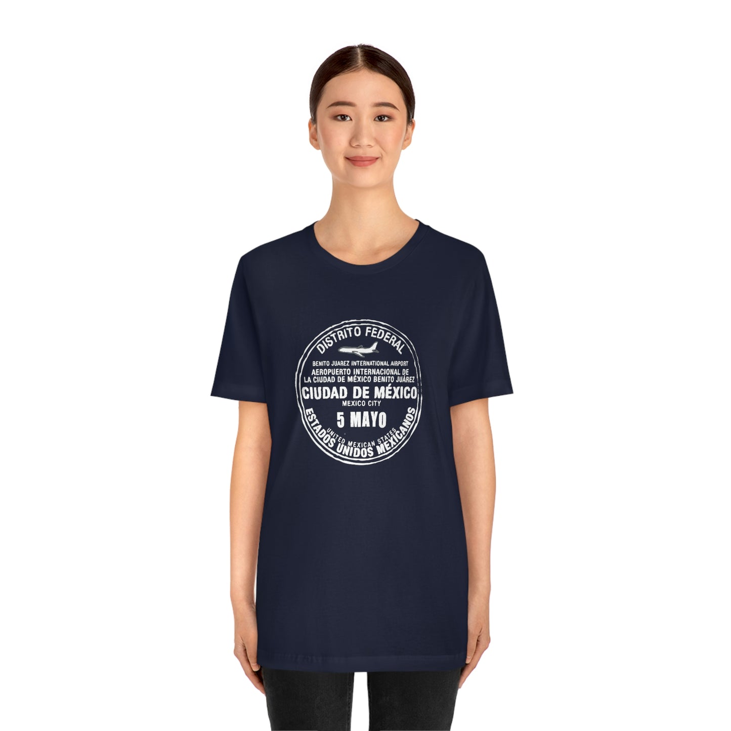 Mexico City May 5 Passport Stamp Travel Unisex T-shirt