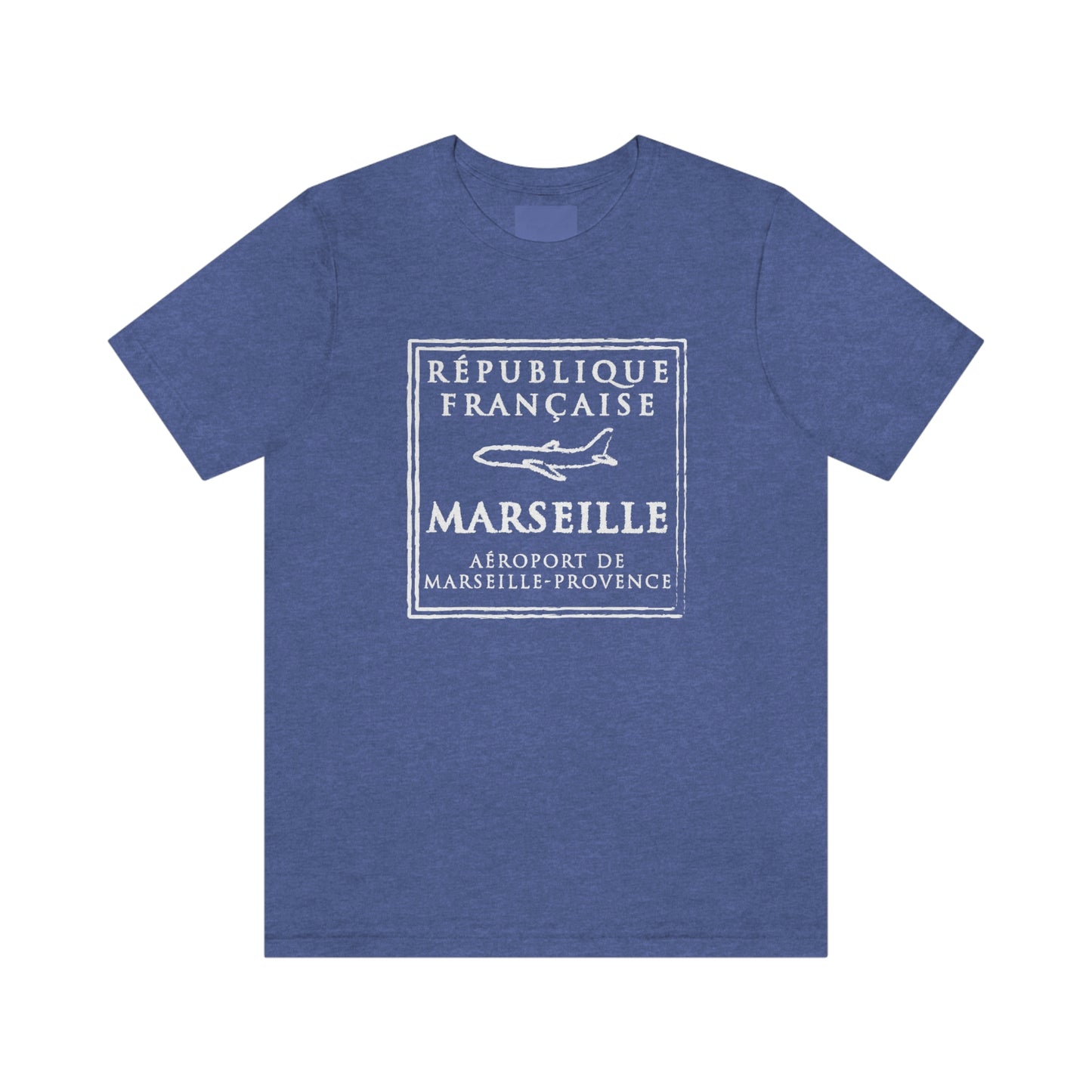 Marseille France Passport Stamp Vacation Travel Unisex T-shirt