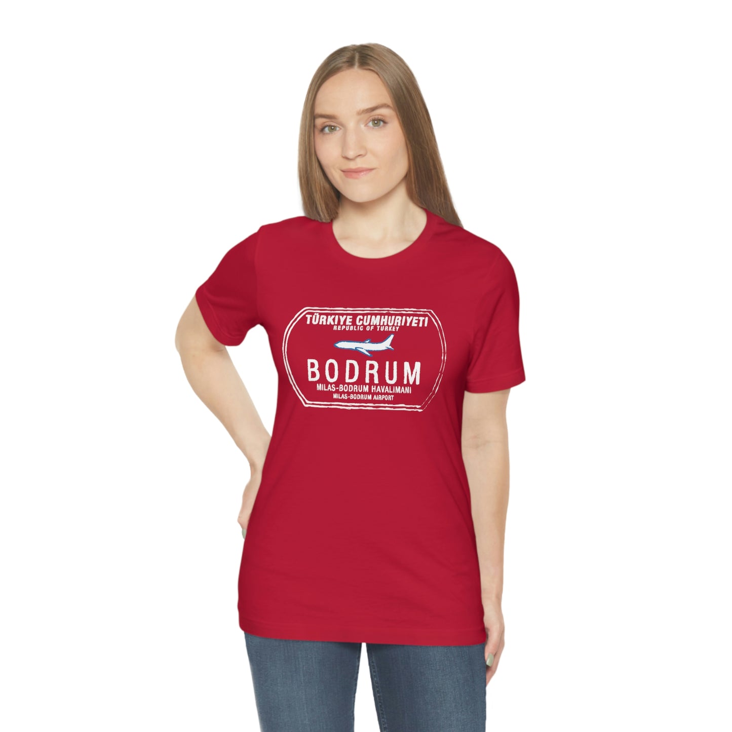 Bodrum Turkey Passport Stamp Vacation Travel Unisex T-shirt