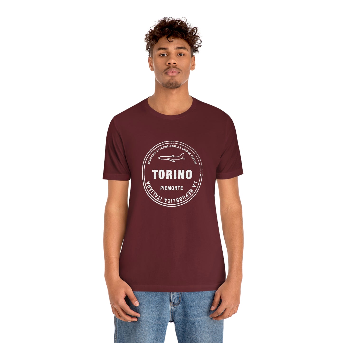 Turin Torino Italy Passport Stamp Vacation Travel Souvenir Unisex T-shirt