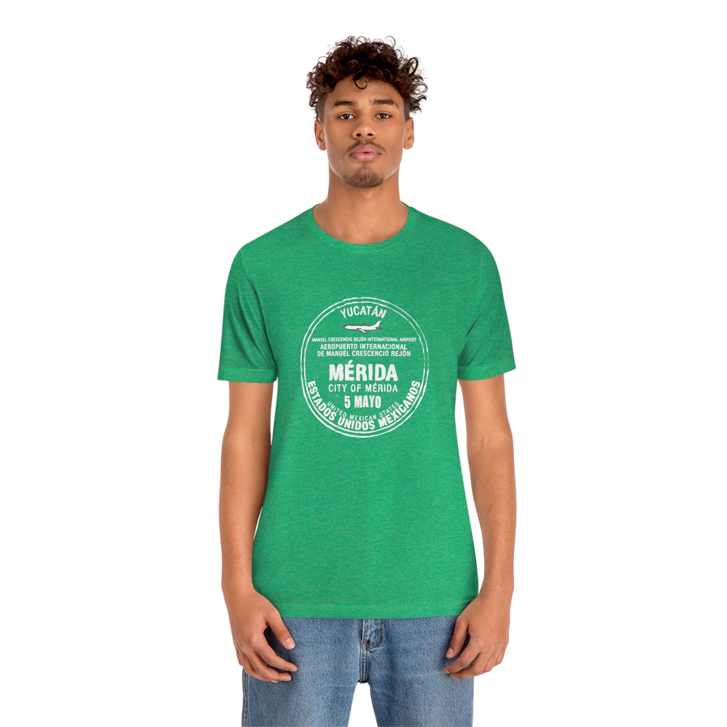 Merida Mexico May 5 Passport Stamp Travel Unisex T-shirt