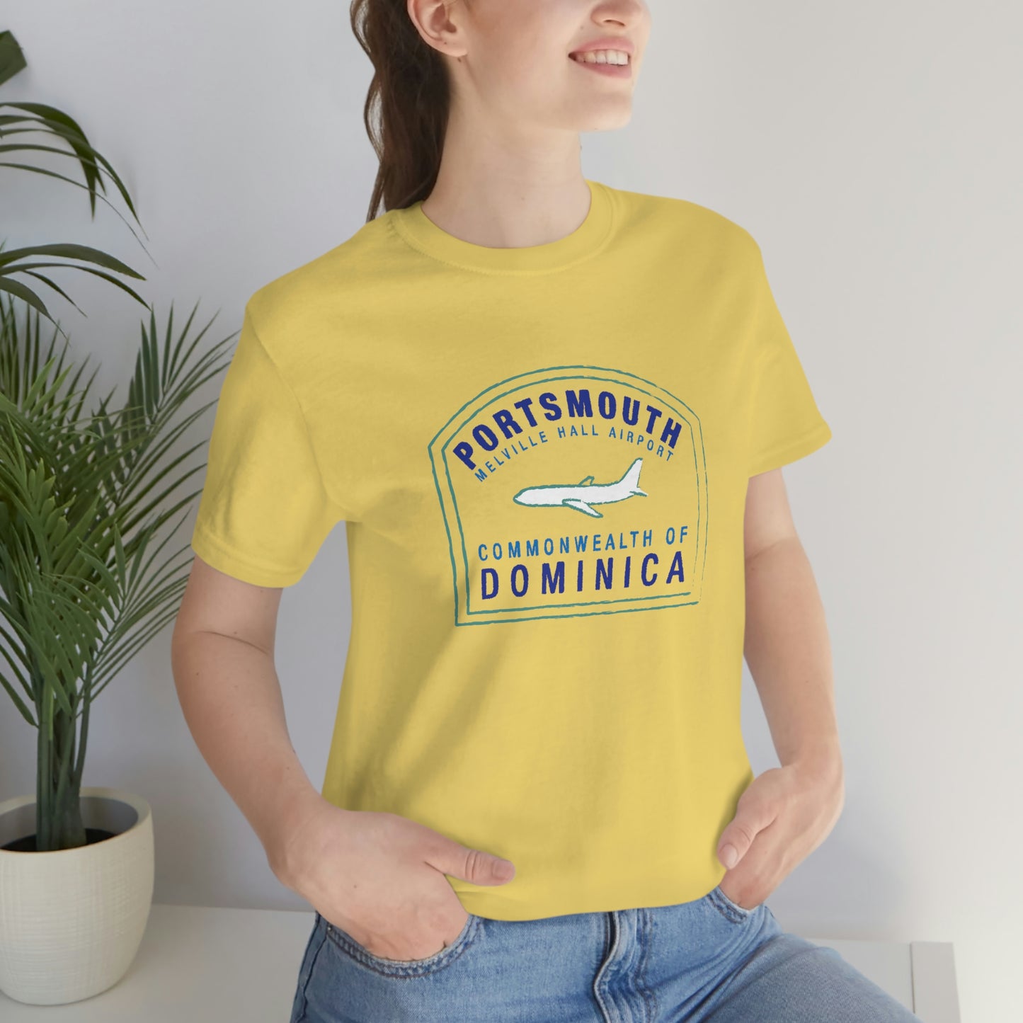 Portsmouth Dominica Passport Stamp Vacation Travel Unisex T-shirt