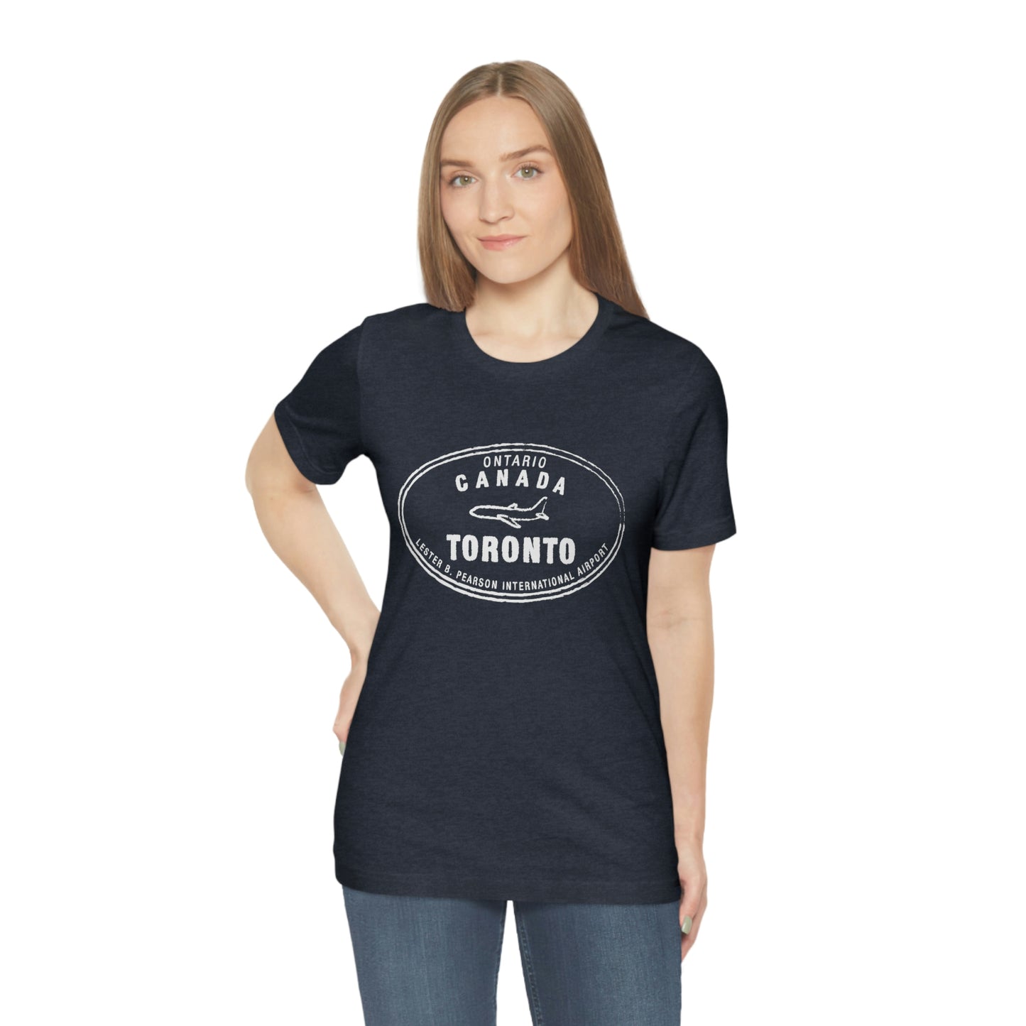 Toronto ON Canada Passport Stamp Vacation Travel Souvenir Unisex T-shirt