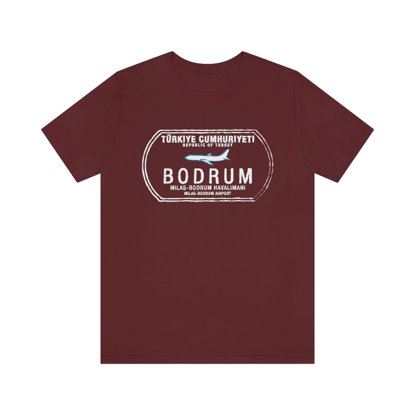 Bodrum Turkey Passport Stamp Vacation Travel Unisex T-shirt