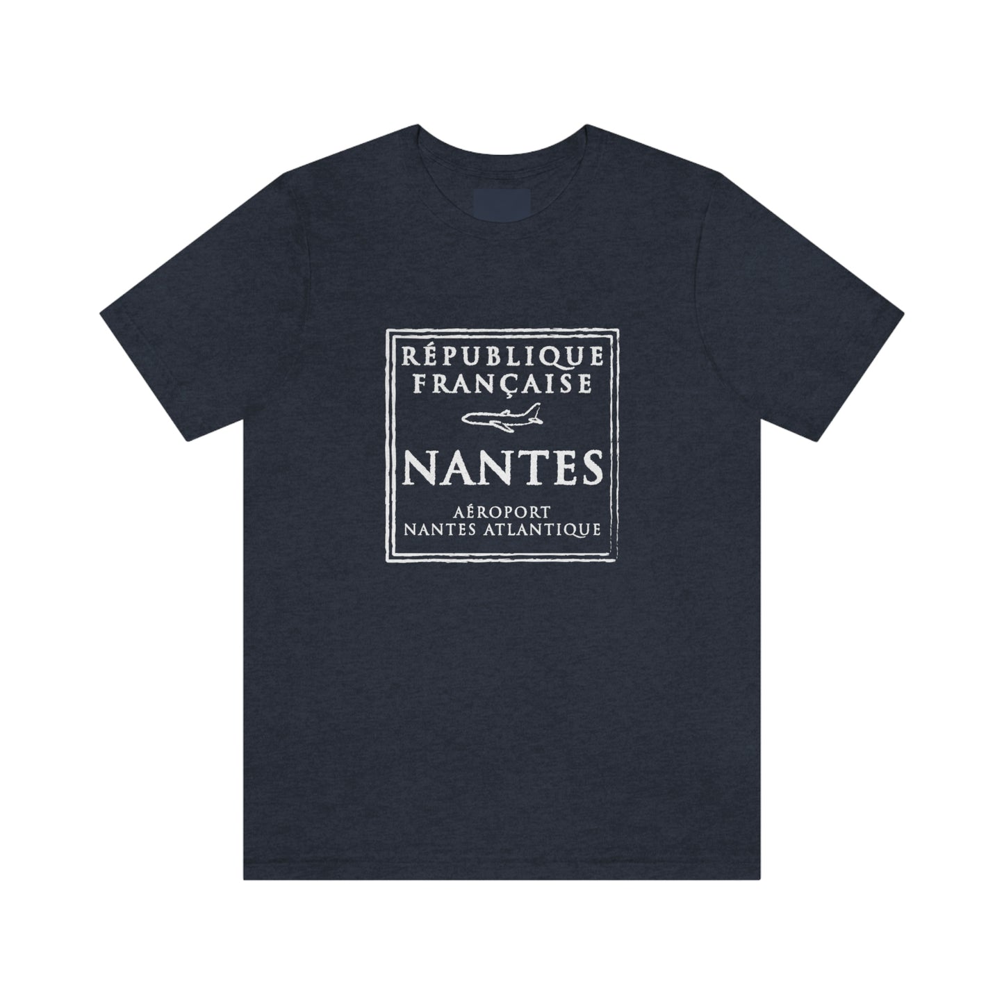 Nantes France Passport Stamp Vacation Travel Souvenir Unisex T-shirt