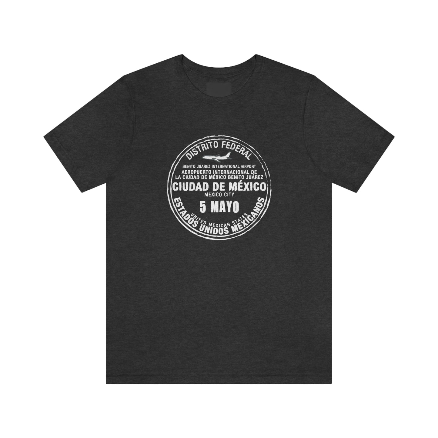 Mexico City May 5 Passport Stamp Travel Unisex T-shirt