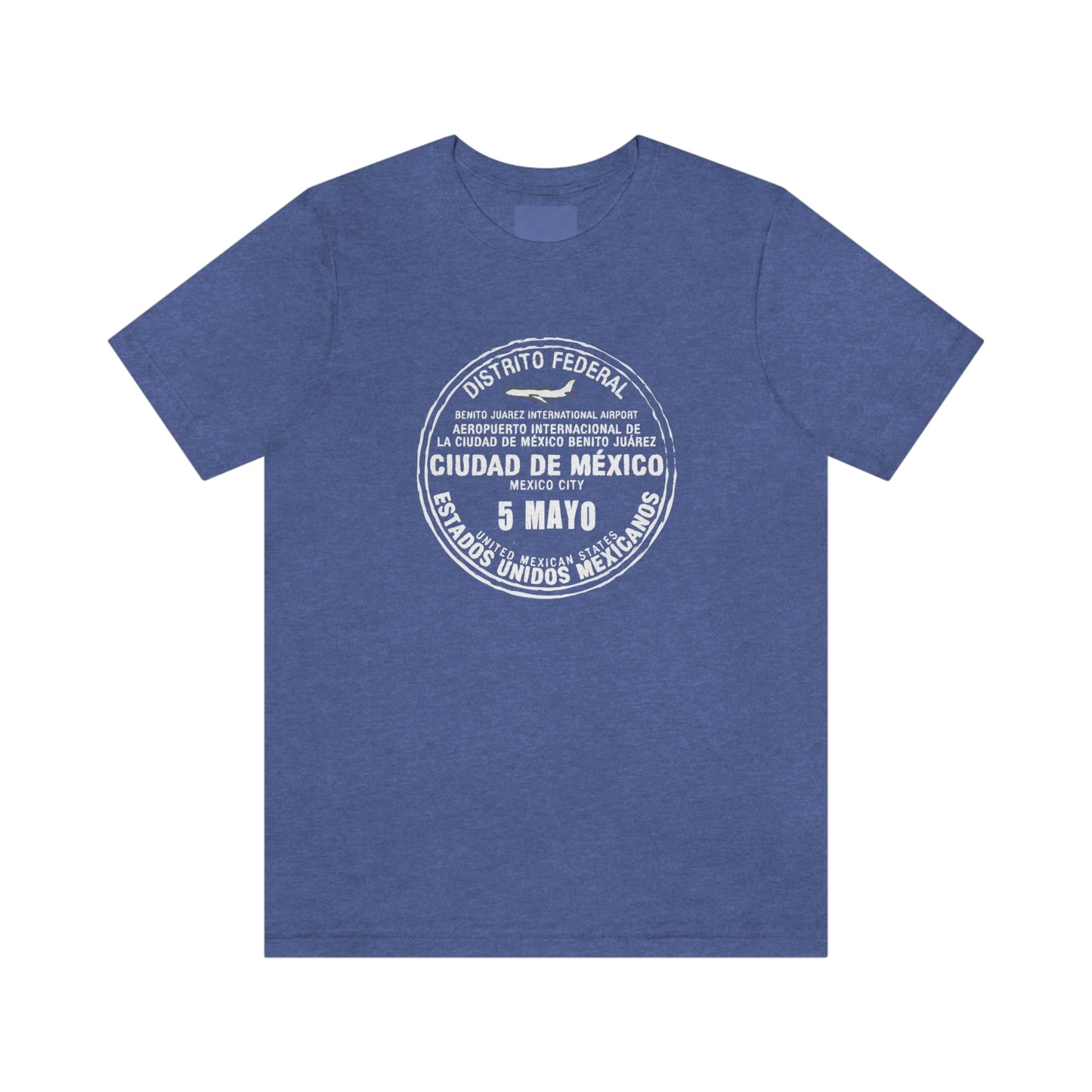 Mexico City May 5 Passport Stamp Travel Unisex T-shirt