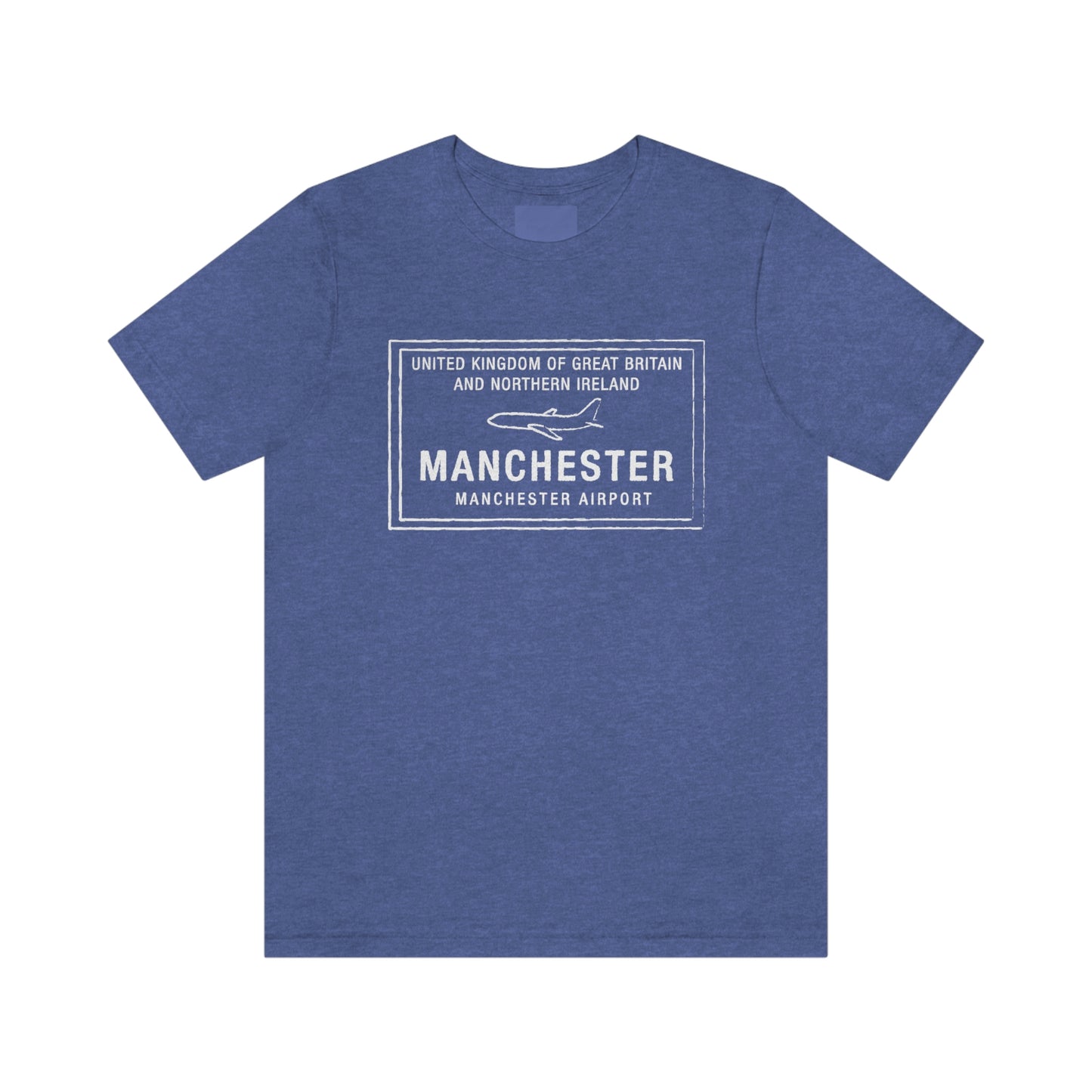 Manchester UK Passport Stamp Vacation Travel Unisex T-shirt