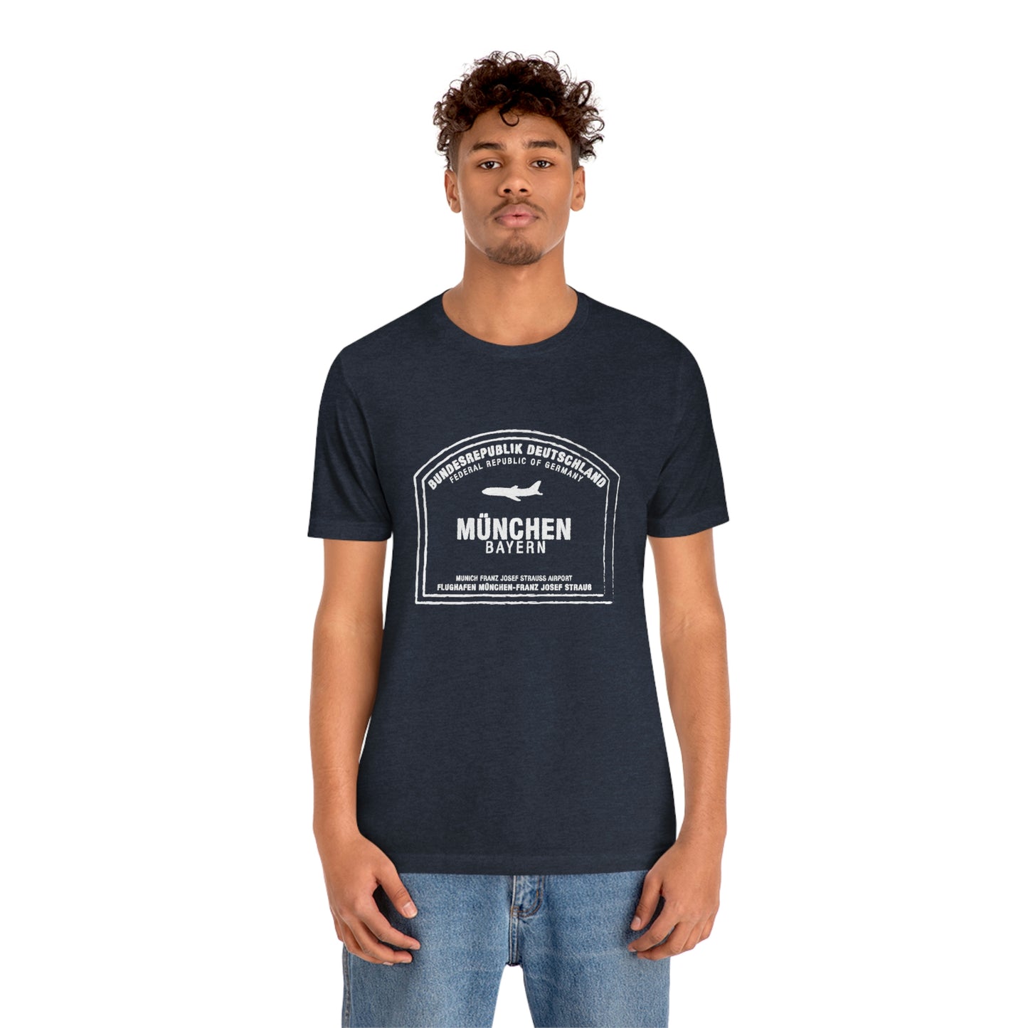 Munich Germany Passport Stamp Holiday Travel Souvenir Unisex T-shirt