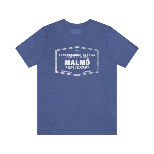 Malmo Sweden Passport Stamp Vacation Travel Unisex T-shirt