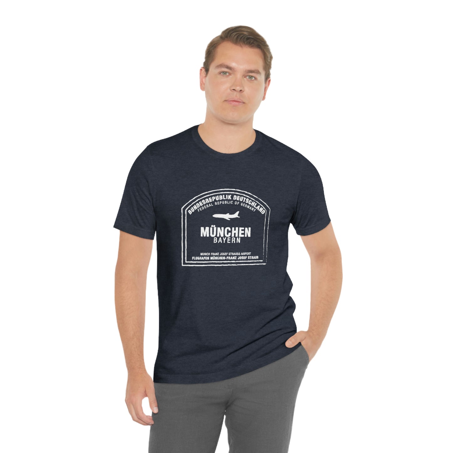 Munich Germany Passport Stamp Holiday Travel Souvenir Unisex T-shirt