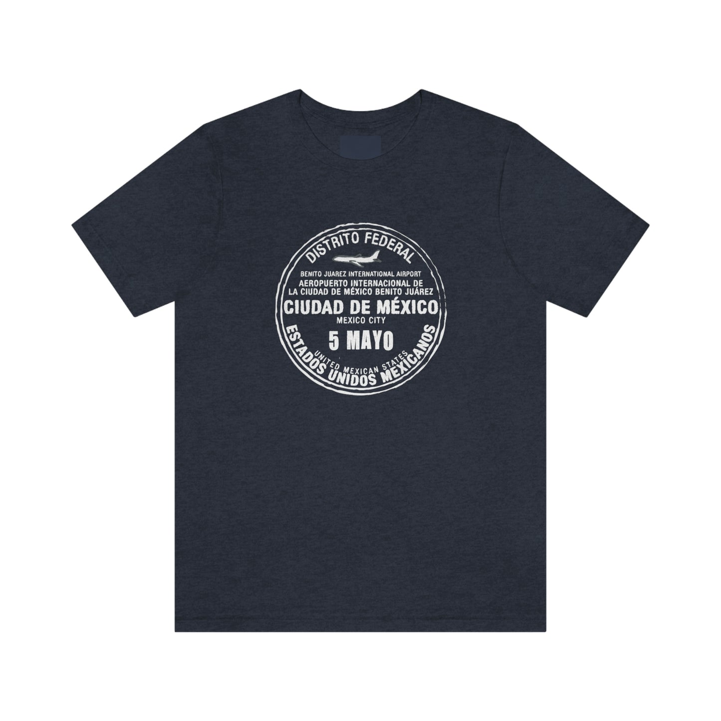 Mexico City May 5 Passport Stamp Travel Unisex T-shirt