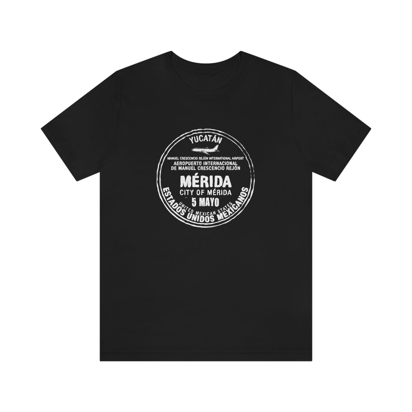 Merida Mexico May 5 Passport Stamp Travel Unisex T-shirt