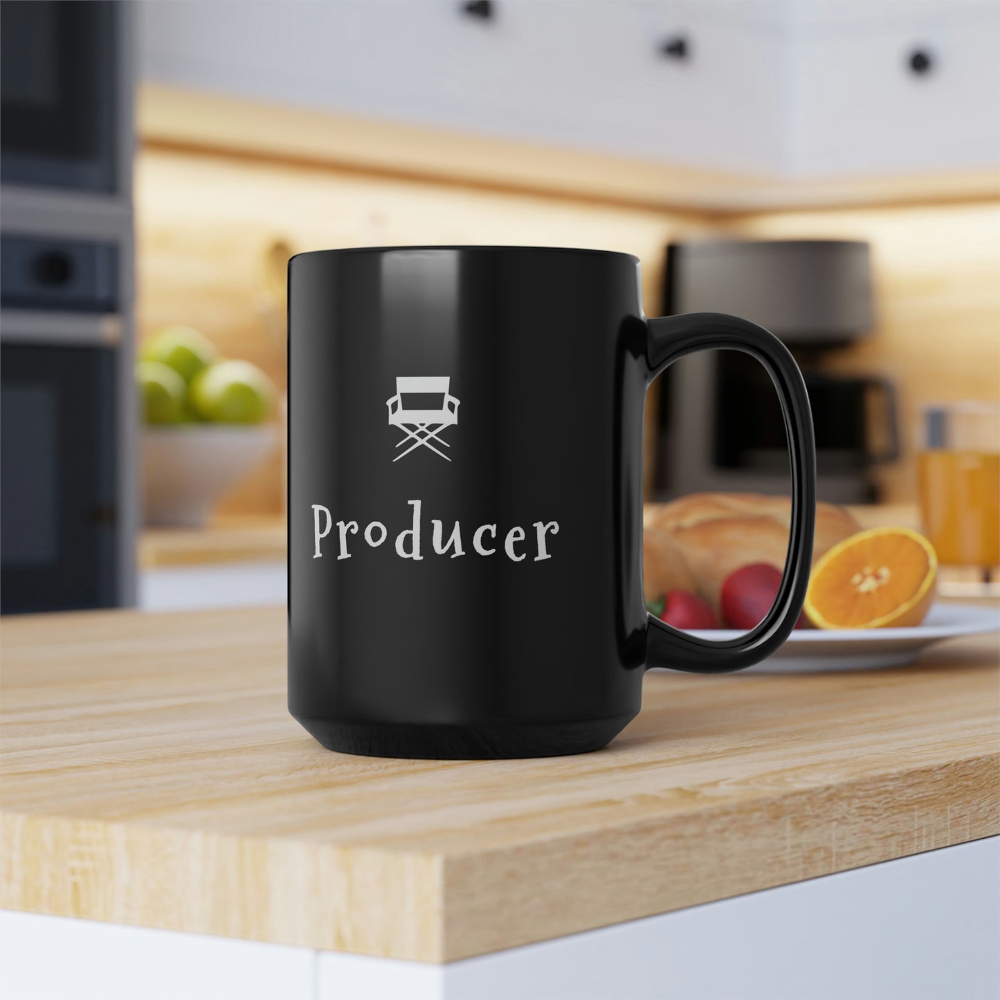 Film Producer Coffee or Tea Gift for Movie Lovers and Film Buffs - Black Mug, 15oz