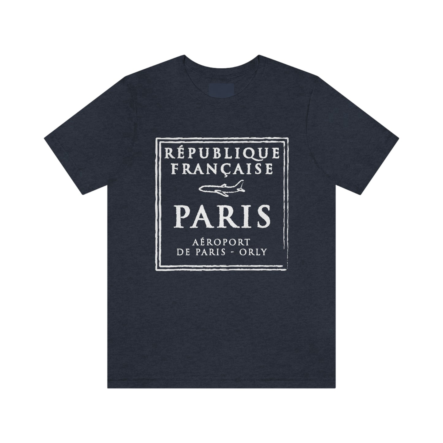 Paris France Passport Stamp Vacation Travel Souvenir Unisex T-shirt