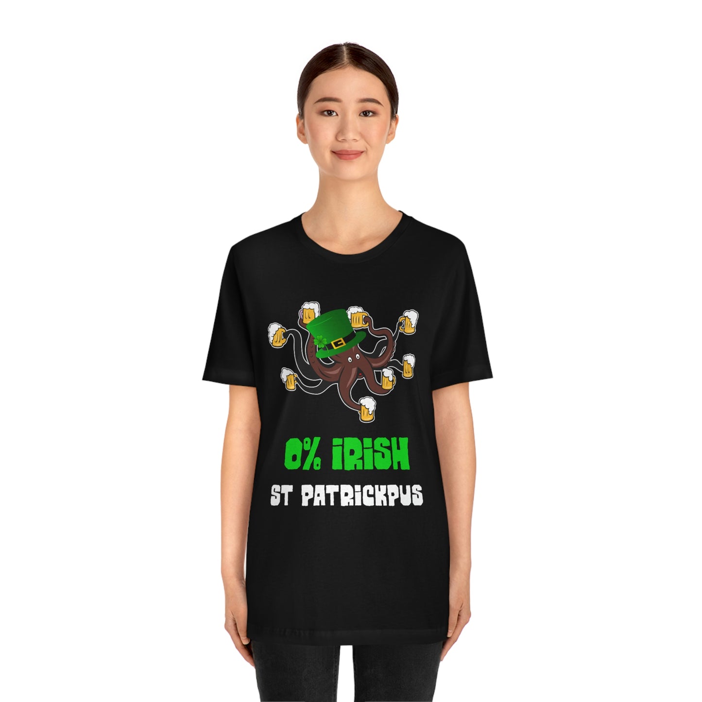 Zero Percent Irish - Funny St Patrick's Day Octopus Unisex T-shirt